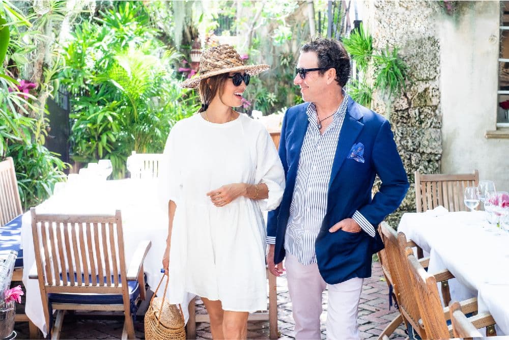 Miky Grendene and his wife