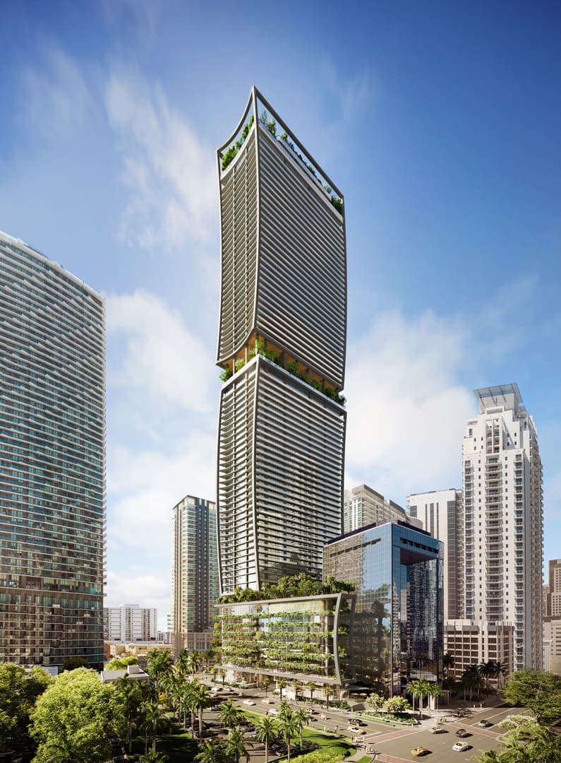 ORA by Casa Tua rising above Brickell — artist's conceptual rendering